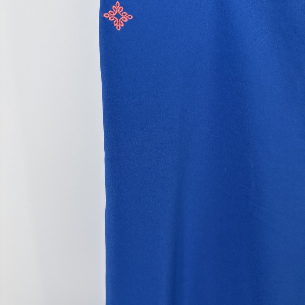 Med Couture Scrub Women's Small Tall Straight Leg Pull-on Pants Royal Blue - Picture 3 of 8